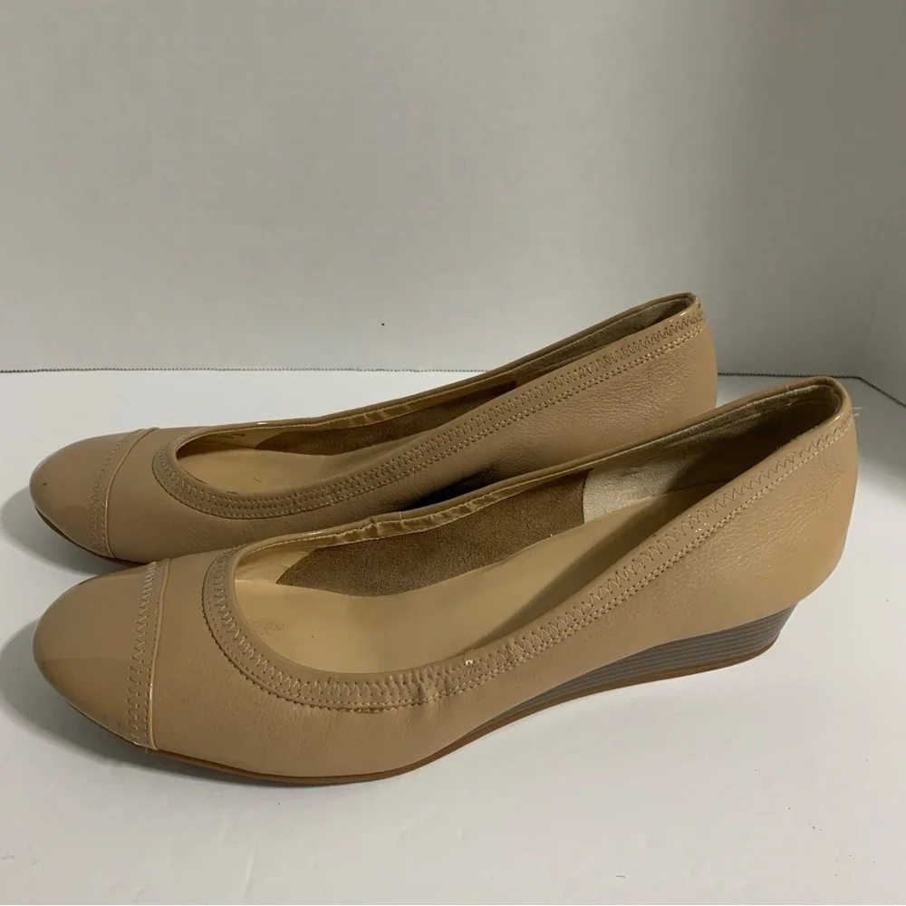 Cole Haan Womens Shoes‎ Espadrille Closed Toe Wedge Pumps Beige Size 10.5B